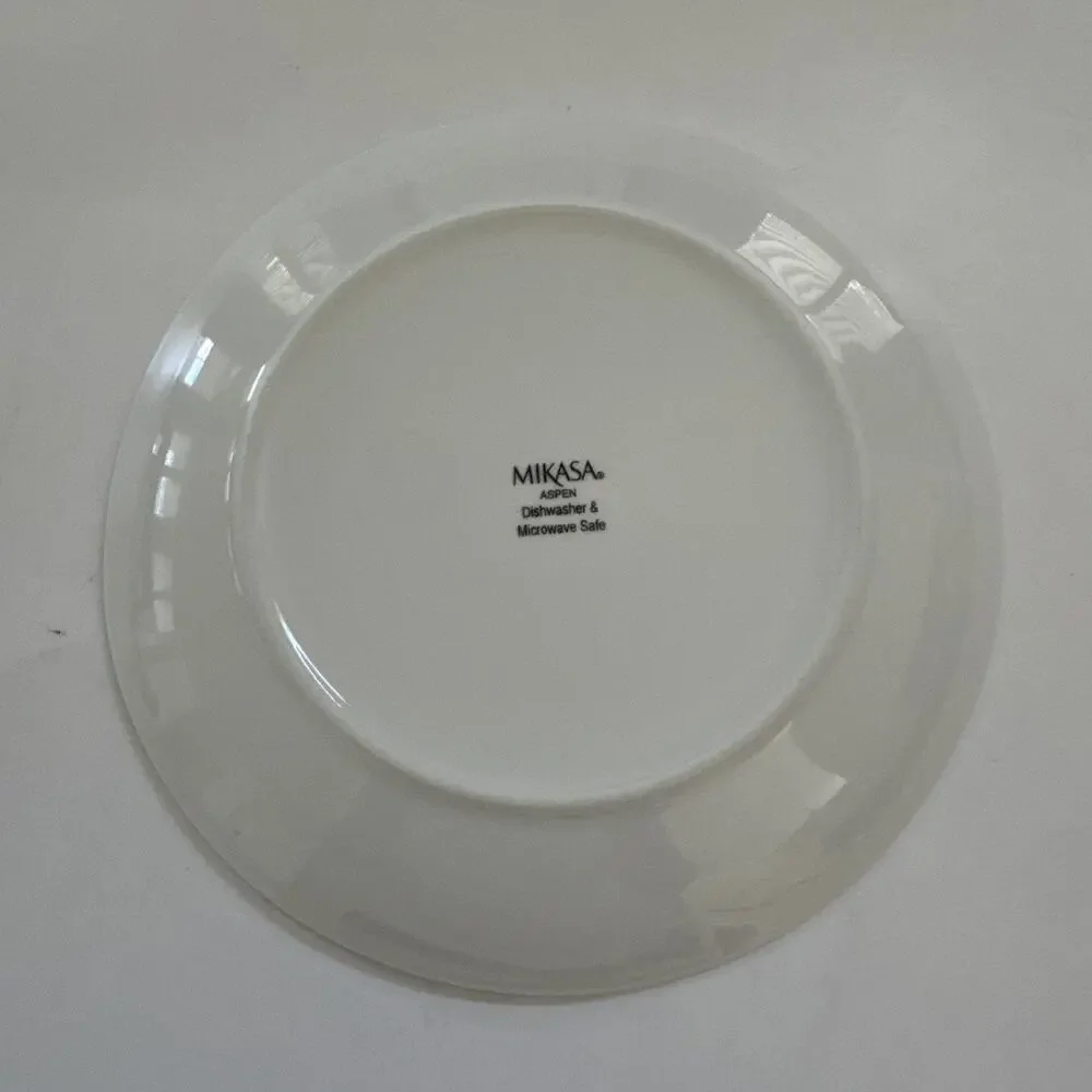 MIKASA Aspen Dinner Plate 10.5” Bone China Glossy White Replacement Piece